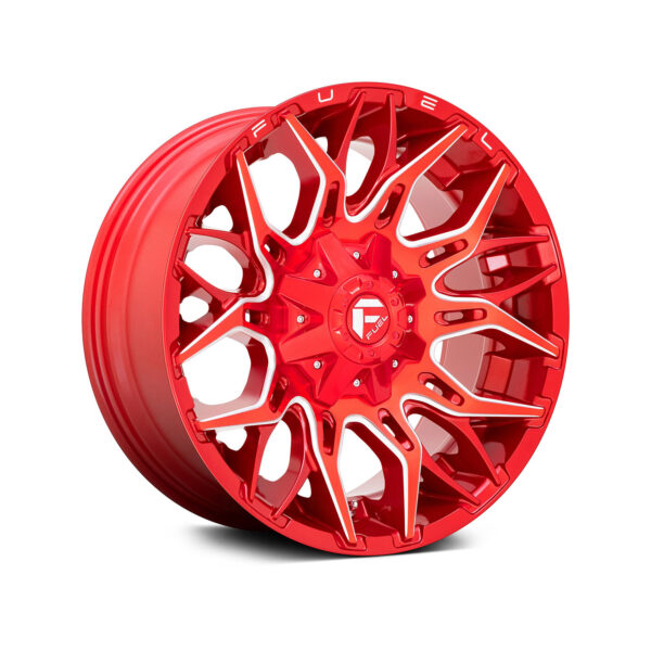 FUEL® - D771 TWITCH 1PC Candy Red with Milled Accents – Image 2