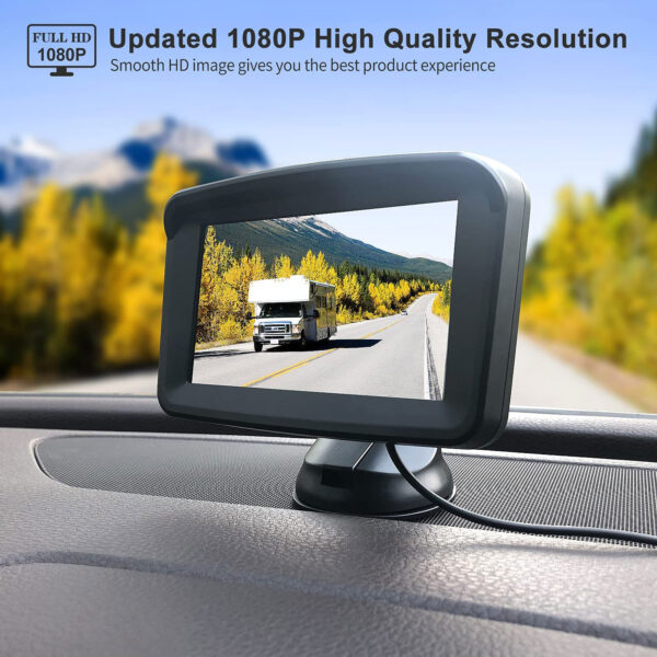 5" Monitor with 1080P Backup Camera for Truck – Image 2